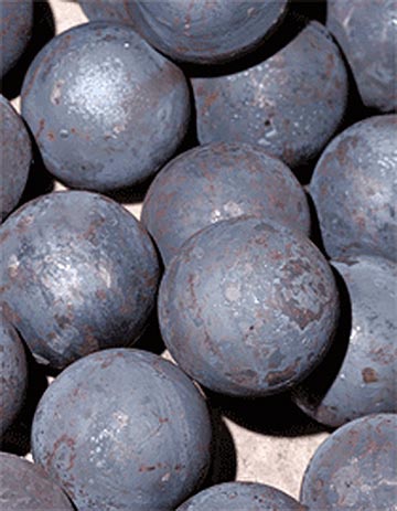 Steel grinding balls